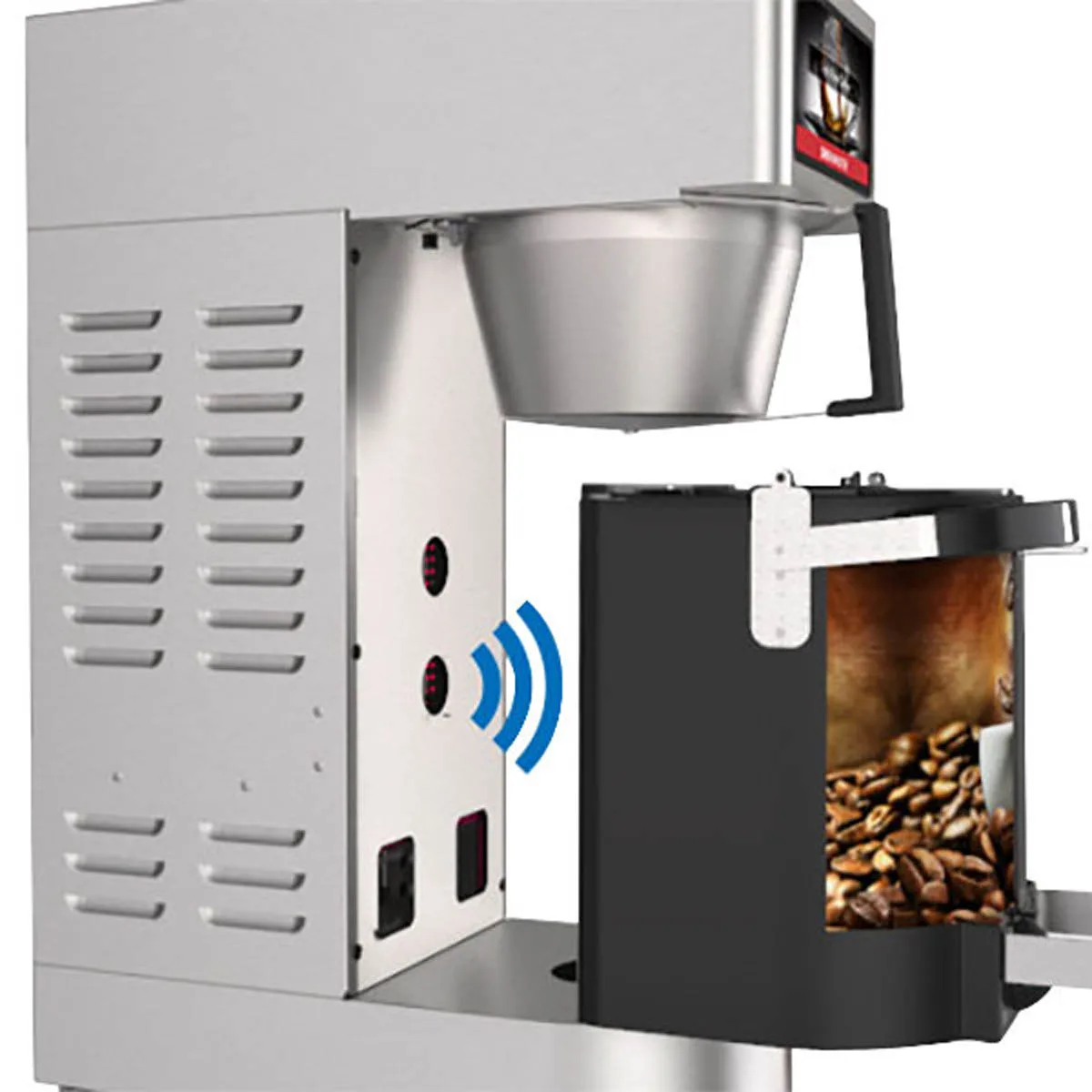 Grindmaster PBC-1A Single Coffee Brewer for Thermal Server For 1.5-Gal Air-Heated Shuttle 