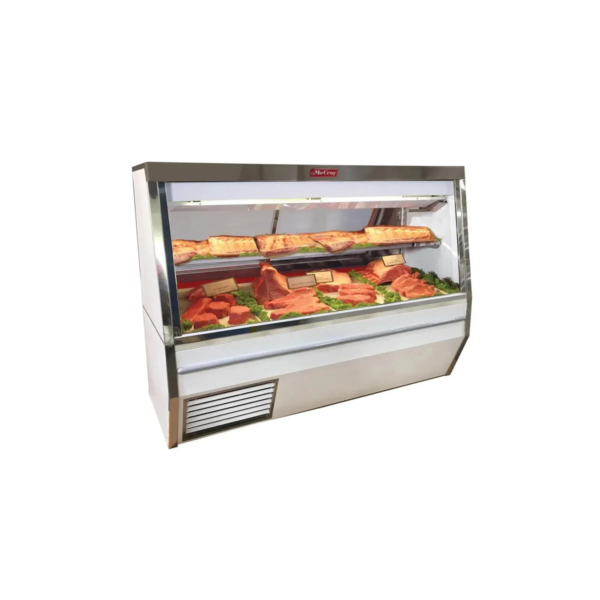 Howard-McCray SC-CMS34N-6-S-LED 72" Double Duty Flat Refrigerated Meat Display Case