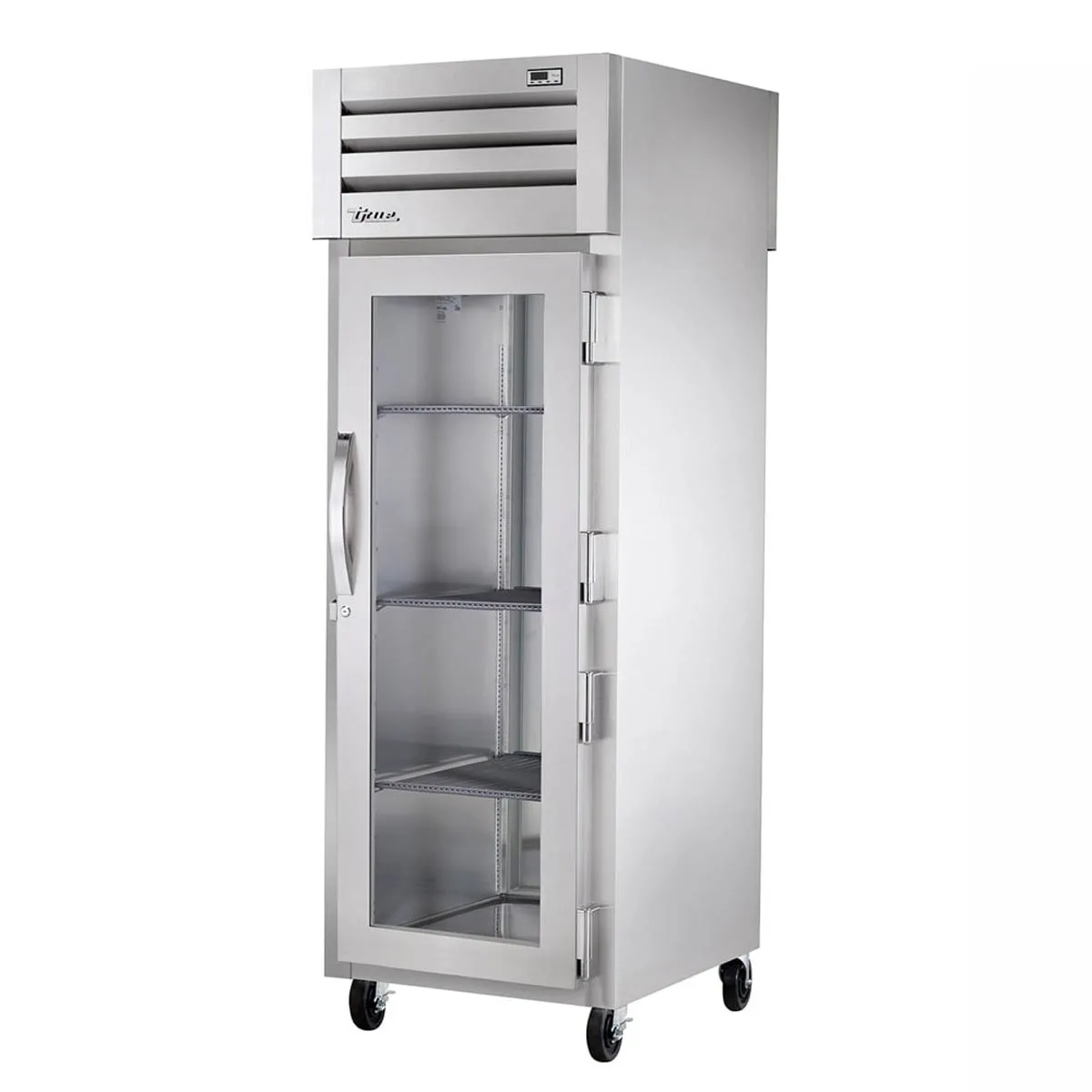 True STG1H-1G "Full Height" 1-Section 1-Door Glass Heated Holding Cabinet, 3 Shelves, Stainless Steel Front