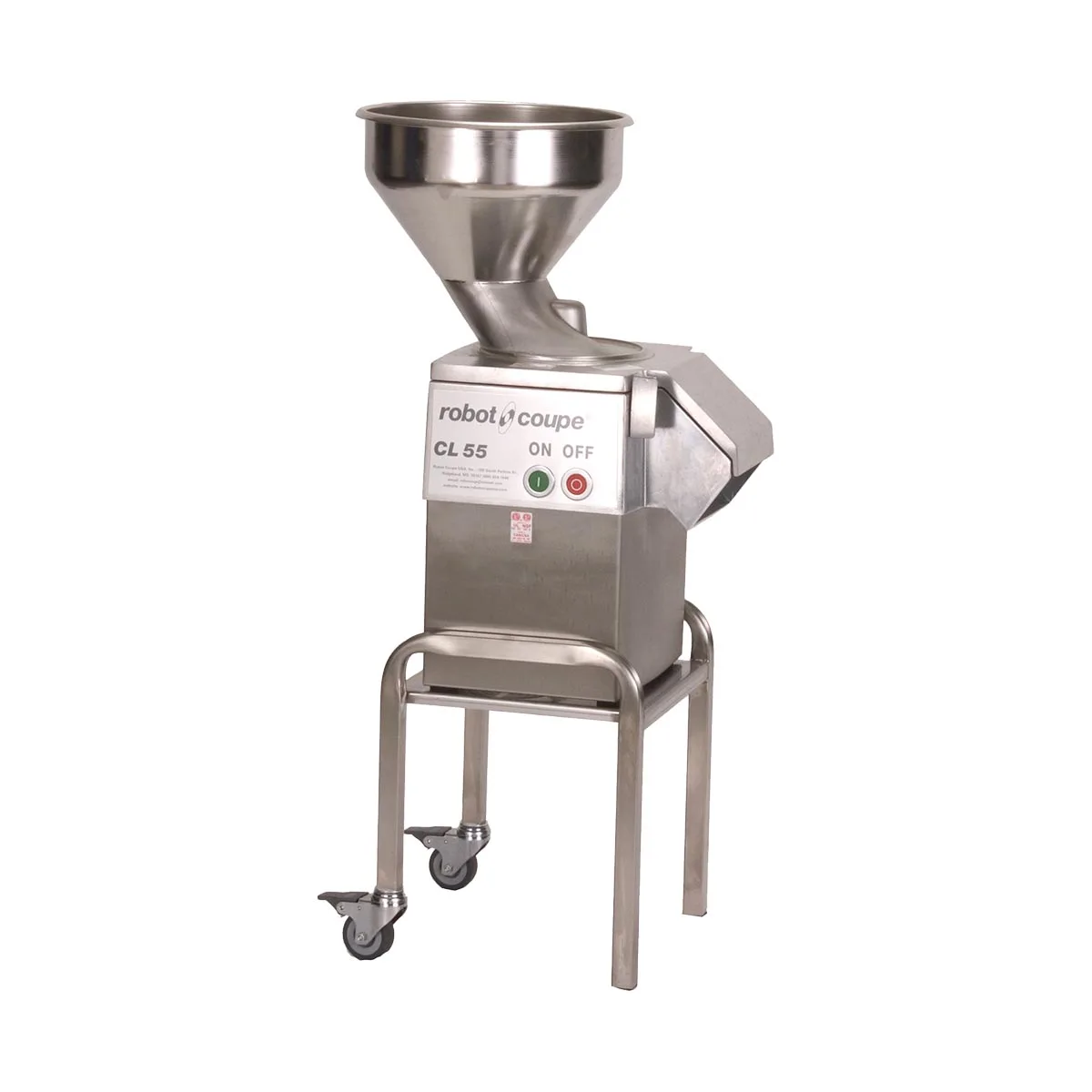 Robot Coupe CL55B NODISC 2-1/2 hp Continuous Feed Food Processor, Bulk Hopper, 425 RPM