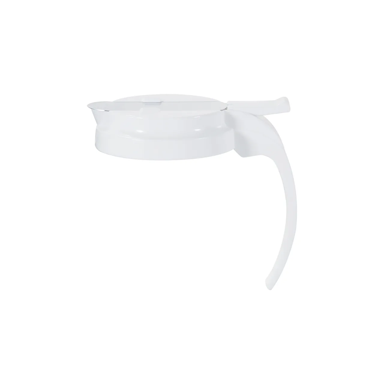 CAC China SYCP-3248W Cap for SYDP-32 & SYDP-48 Syrup Dispensers, White Plastic Construction