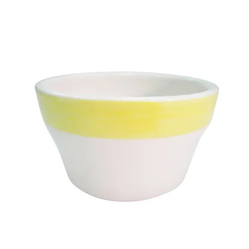 CAC China R-4-Y Bouillon Cup, 7-1/4 oz, 4" Dia x 2-1/2" H, Stoneware, Yellow, Safe - 1 Dozen