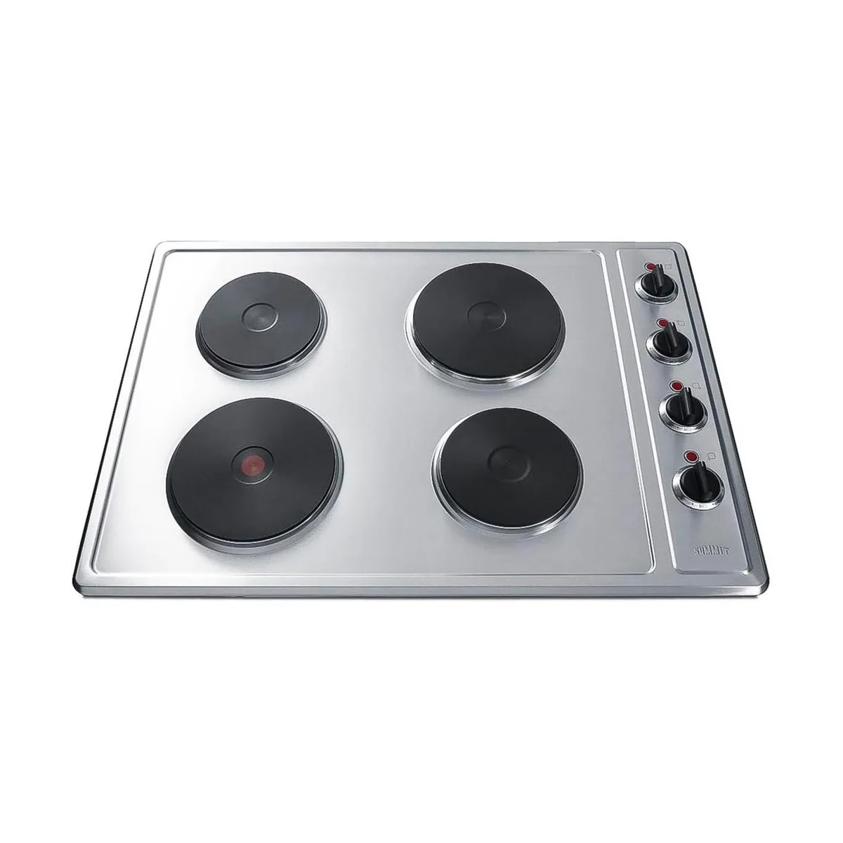 Summit CSD4B300 30" Electric Built-In CookTop w/ (4) Solid Burners, Manual Controls, 5.5 kW, 230v