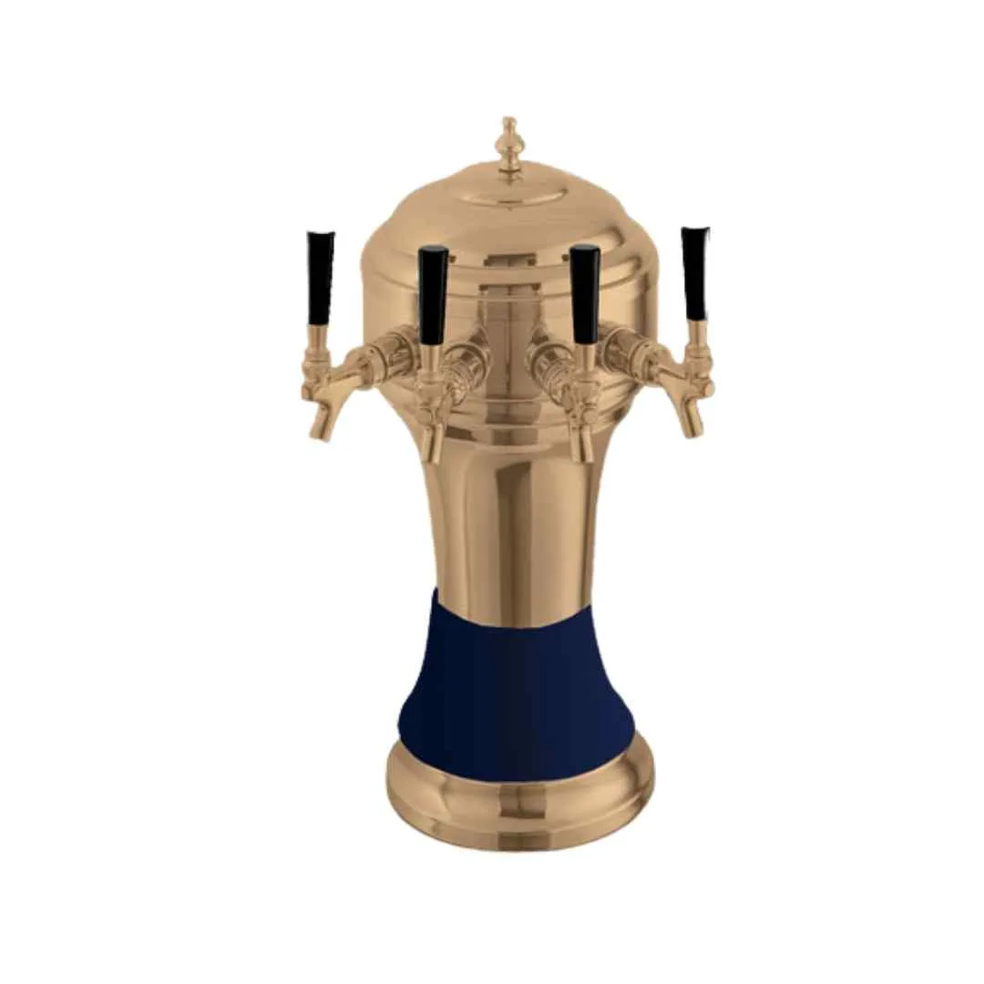 Perlick 4056BL5B Roma Draft Beer Dispensing Tower, 5 Faucets