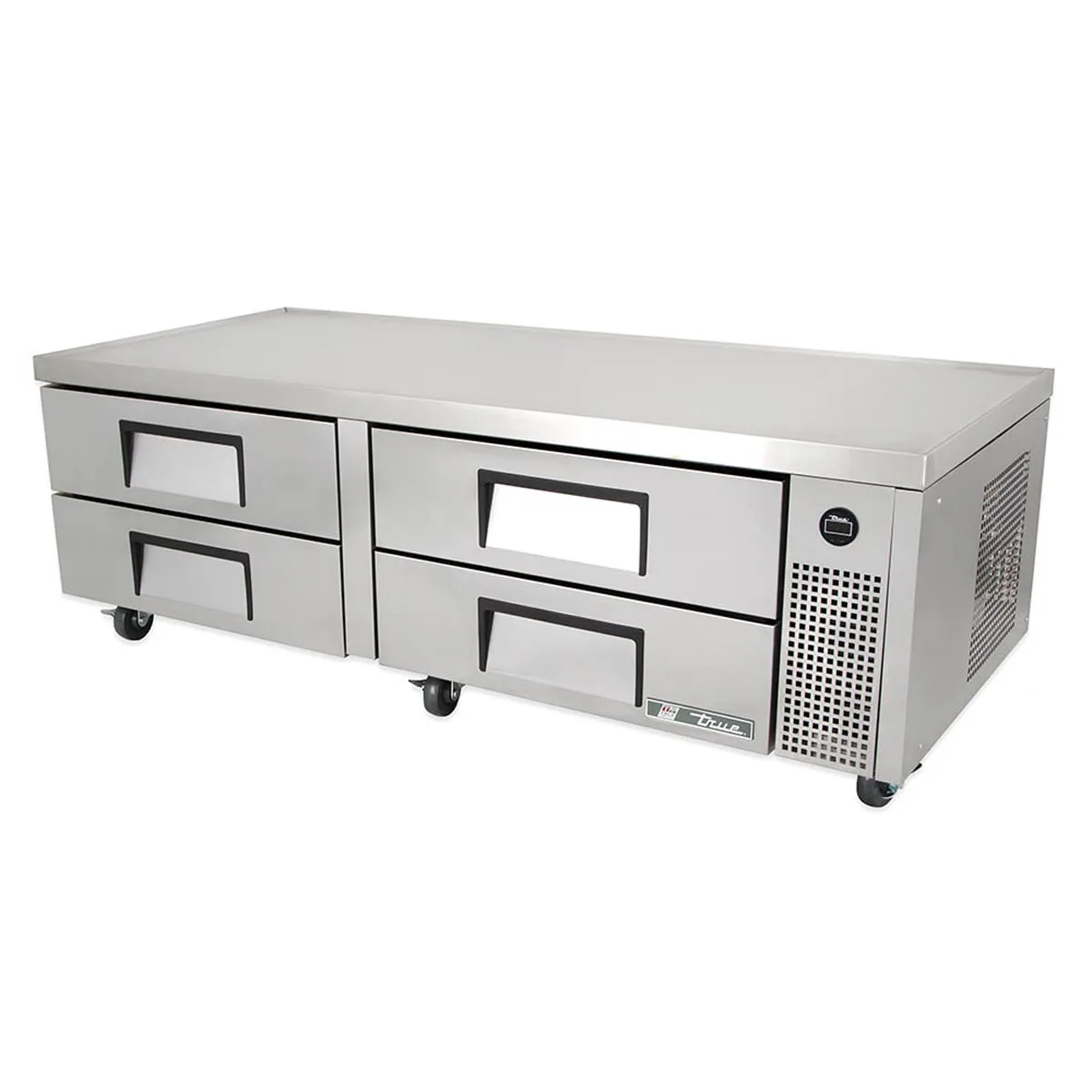 True TRCB-72-HC 72" 4 Drawers Refrigerated Chef Base, (8) 12" x 20" Pan Capacity