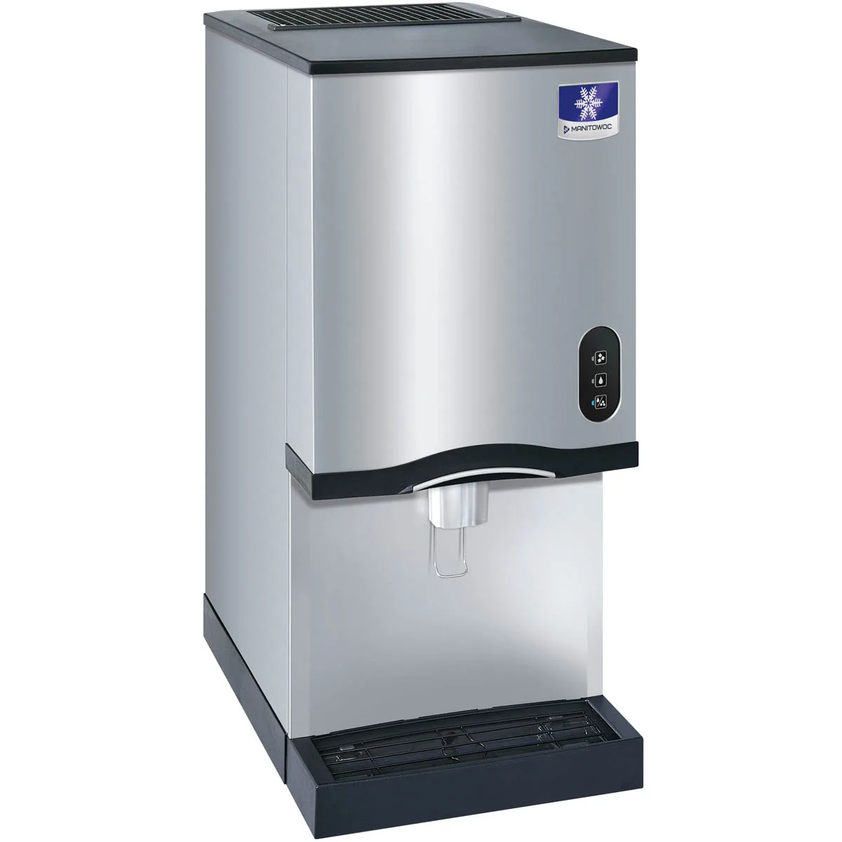 Manitowoc CNF0202A-N 16" Countertop Nugget 315 lb Ice & Water Dispenser, Air Cooled, 20 lb Bin