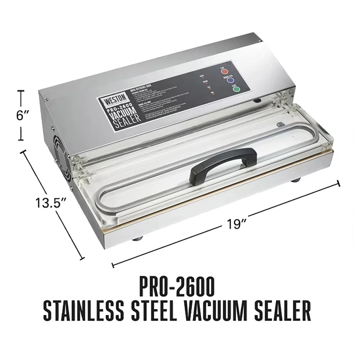 Hamilton Beach 65-1301-W Weston Pro-2600  Countertop External Vacuum Packaging Machine with 16" Seal Bar