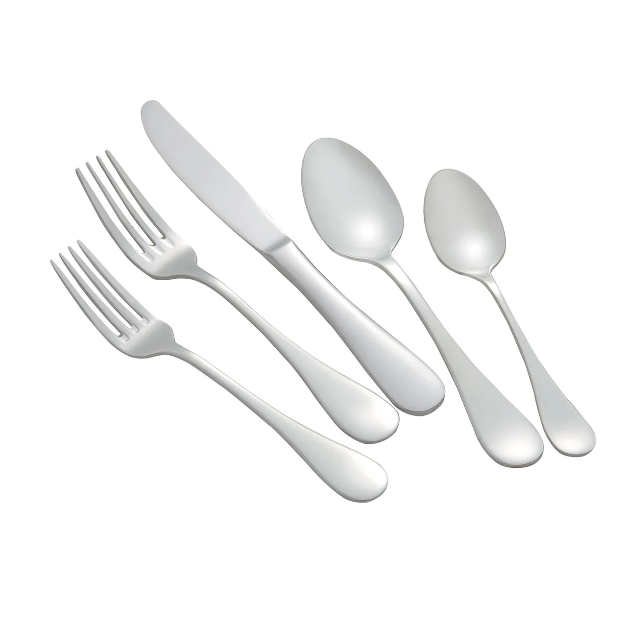 Winco 0037-11 - European Table Fork, 8-3/8" Heavy, Mirror Venice, 18/8 Stainless Steel - 1 Dozen