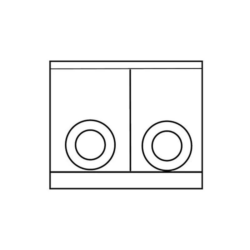 Imperial IHR-2FT-M 36" Gas Heavy Duty Range w/ (2) French Tops, Modular, 70.000 BTU