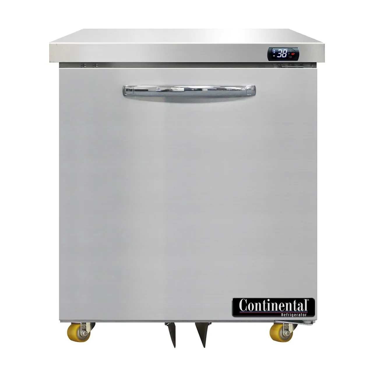 Continental Refrigerator D27N-U 27" 1 Solid Door Undercounter Refrigerator, 7.5 cu ft