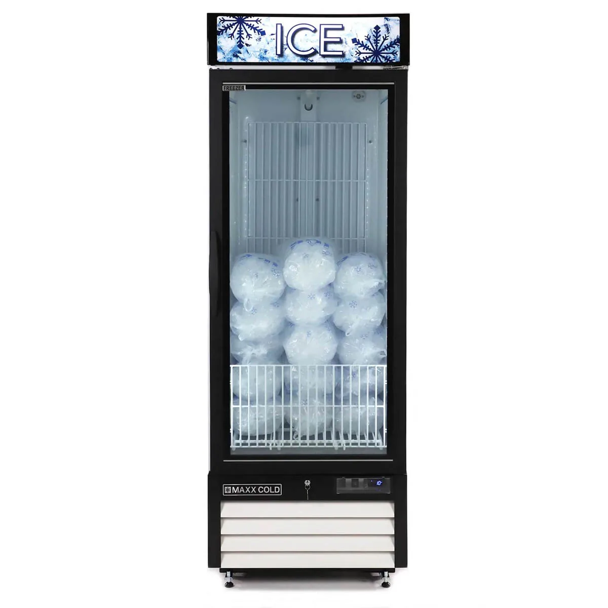 Maxx Cold MXM1-23FHC-ICE 27" Glass Door Freezer Merchandiser, 23 cu. ft.