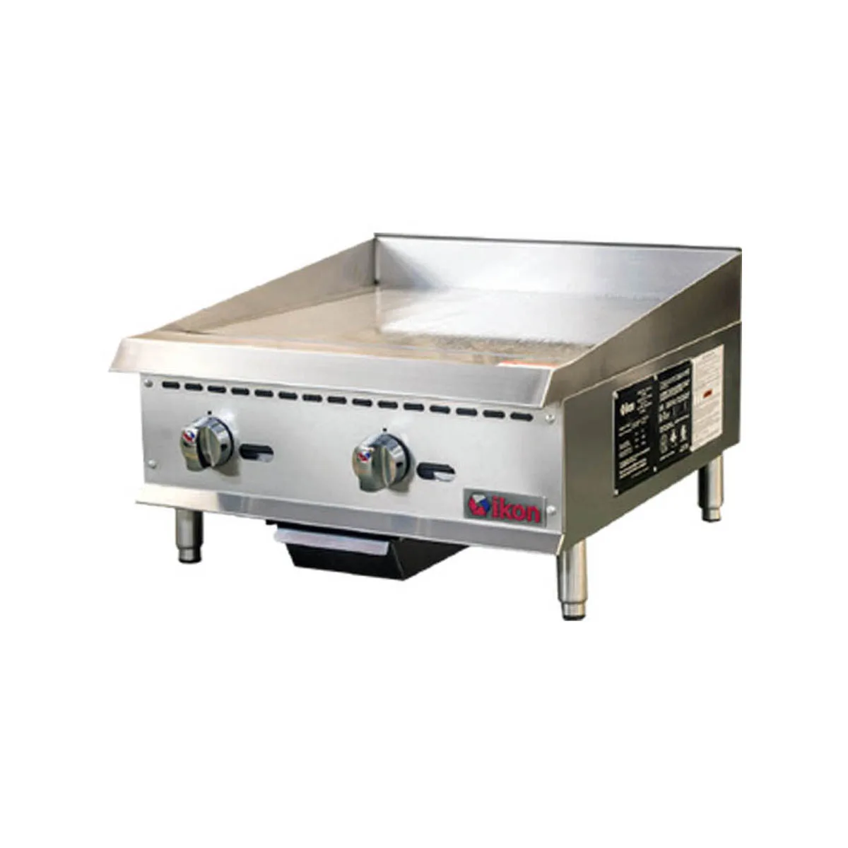 IKON ITG-24E 24" Countertop Electric Griddle with 24" x 21" Surface, Thermostatic, 1" Thickness, 208/240v