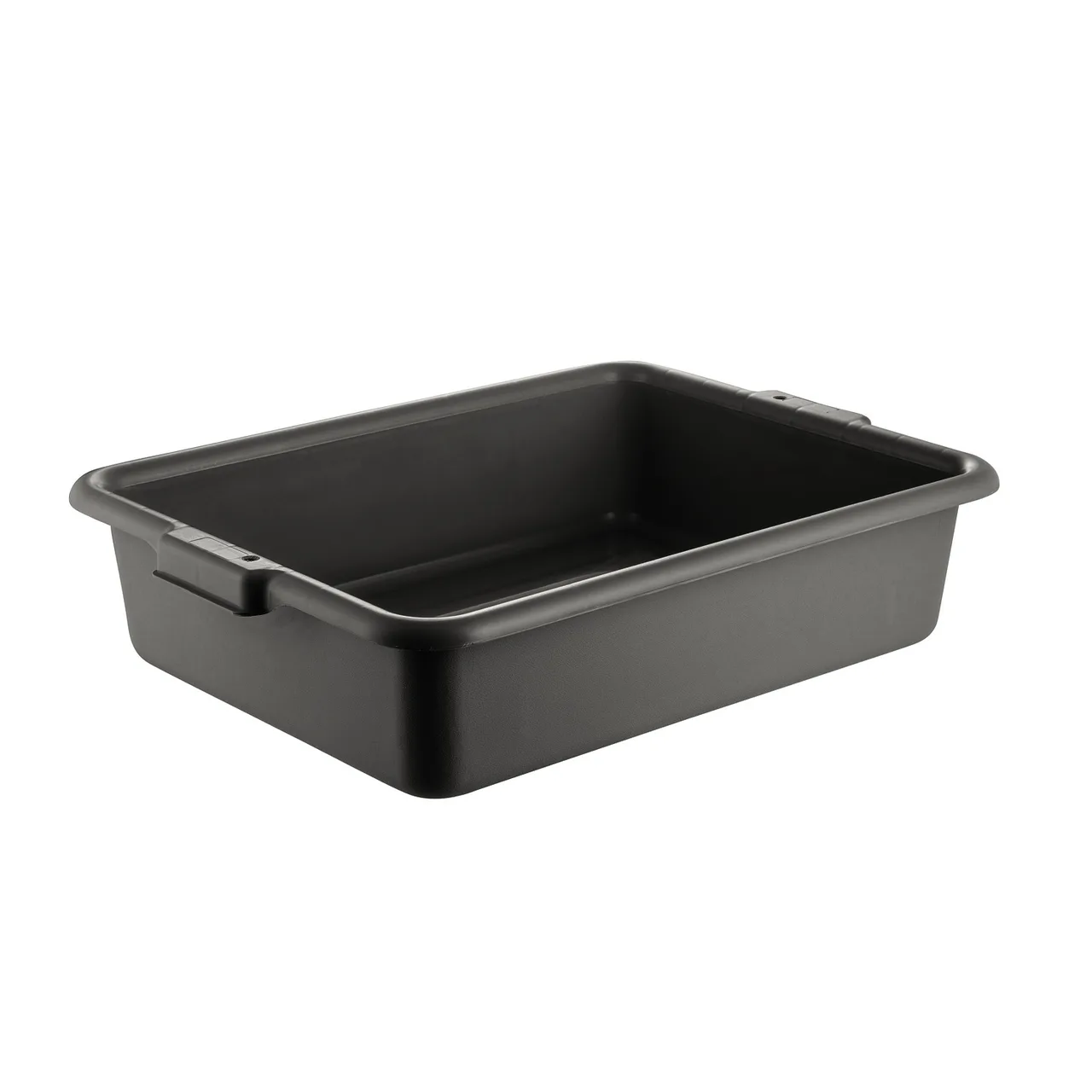CAC China BTDB-5BK Bus Box, 22"L x 15-3/4"W x 5"H, Polypropylene, Black, BPA Free