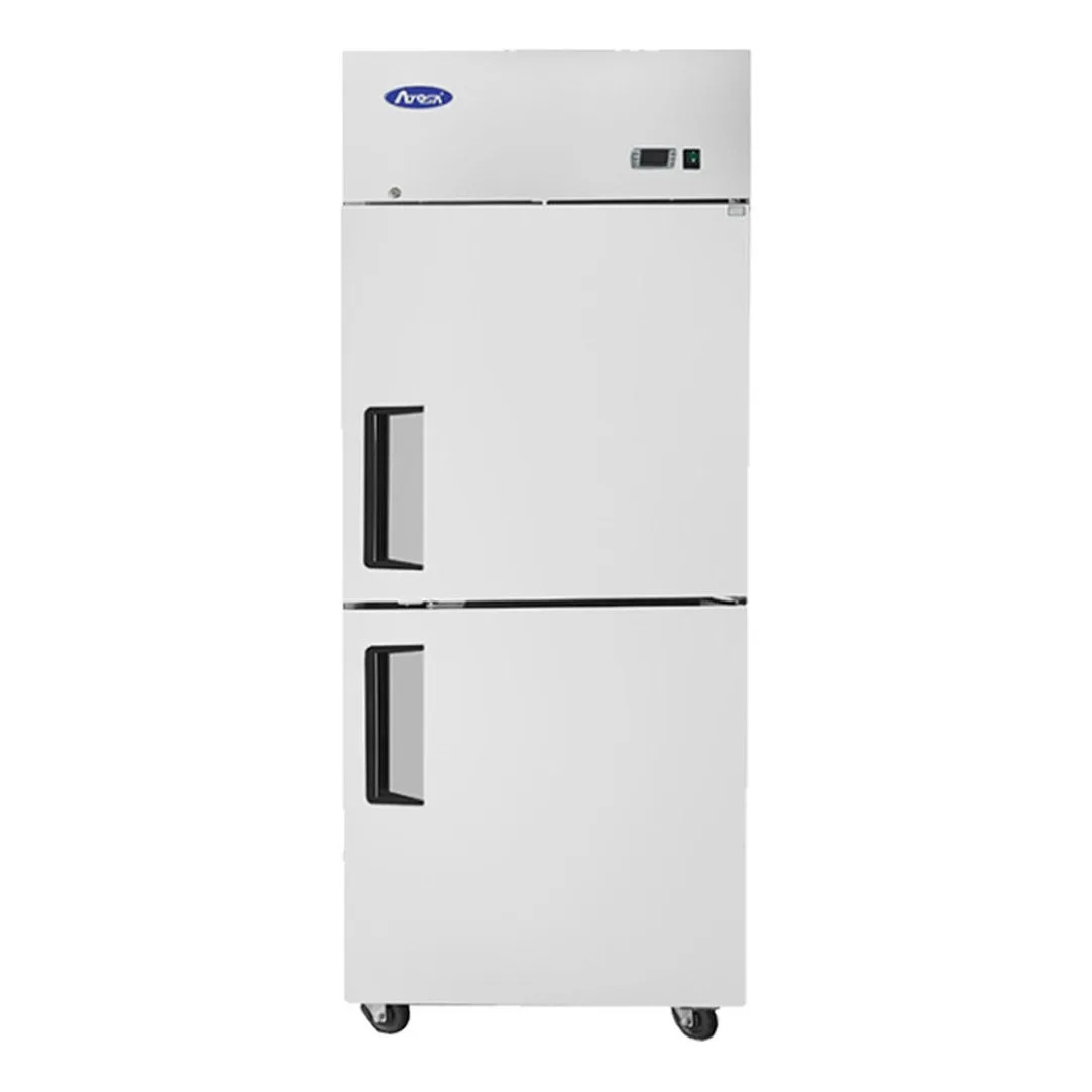 Atosa USA MBF8007GR 28-3/4" 2-Half Solid Door Reach-In Freezer, Top Mount, 21.4 cu. ft., Stainless Steel