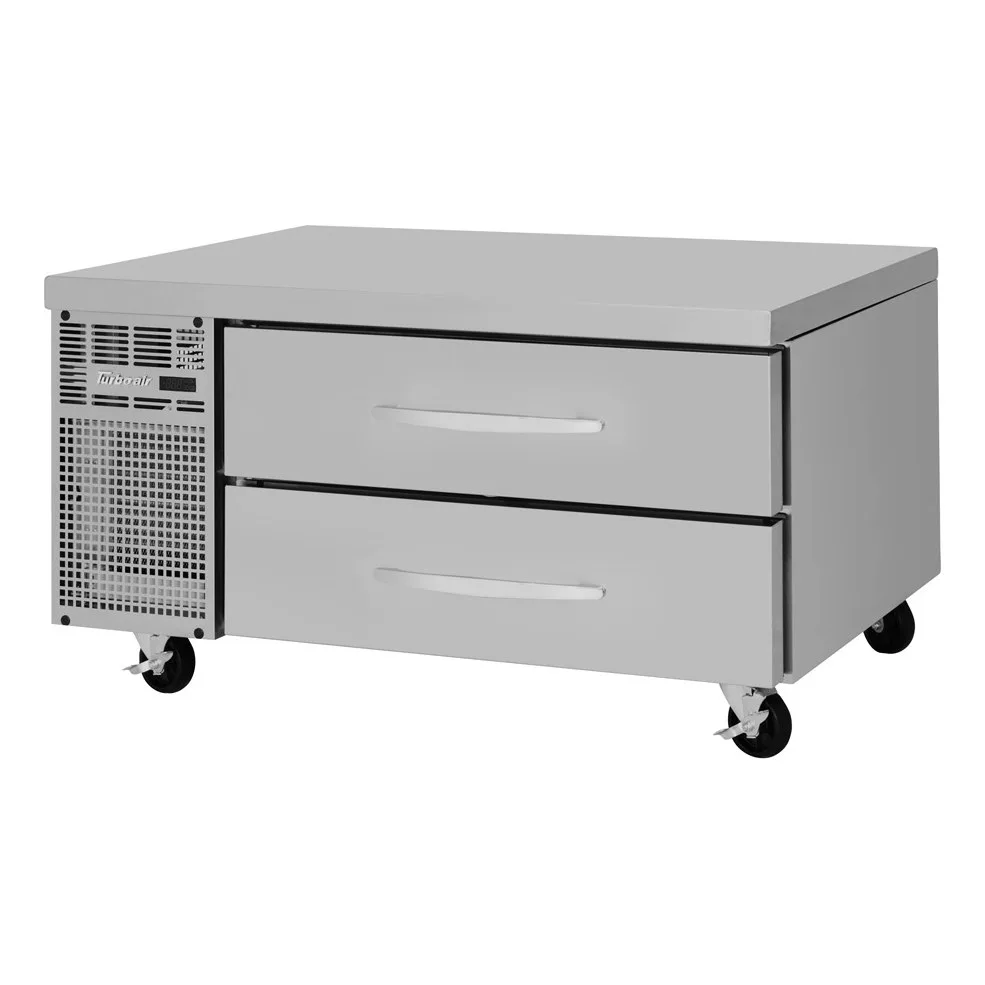Turbo Air PRCBE-48R-N-FT 48″ 2 Drawers Refrigerated Chef Base, Flat Top, 6.83 cu. ft.