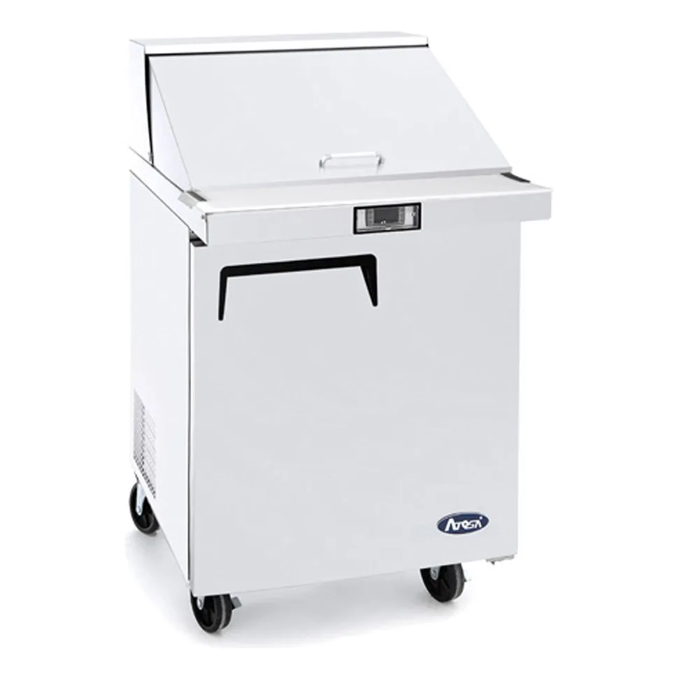 Atosa USA MSF8305GR 27“ One Section Mega Top Sandwich/Salad Prep Table w/ 1 Door, 12 Pans