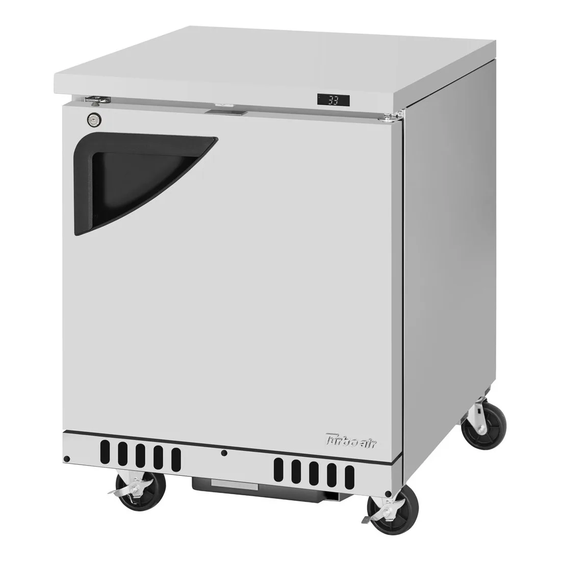 Turbo Air TUR-28SD-FB-N 27″ 1-Section Undercounter Refrigerator w/ 1 Door, 6.5 cu. ft.
