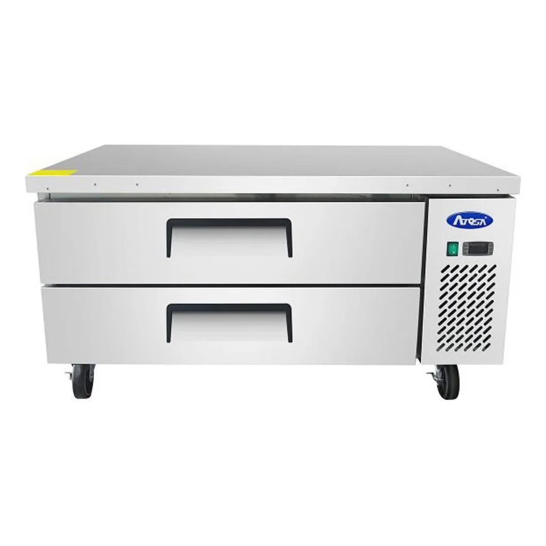 Atosa USA MGF8450GR 48" 2 Drawers Refrigerated Chef Base, Stainless Steel, 7.7 cu. ft.