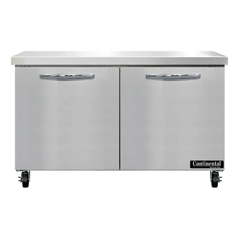 Continental SW48N 48″ Worktop Refrigerator w/ (2) Sections, 115v