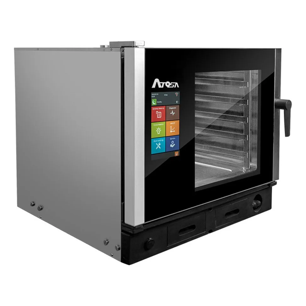 Atosa USA AEC-0511 E Half Size Smart Touch Electric Combi Oven w/ (5) Pans, 208/240v
