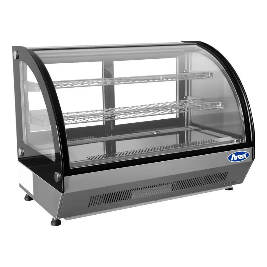 Atosa USA CRDC-46 35" Full Service Countertop Refrigerated Display Case, 2 Shelves