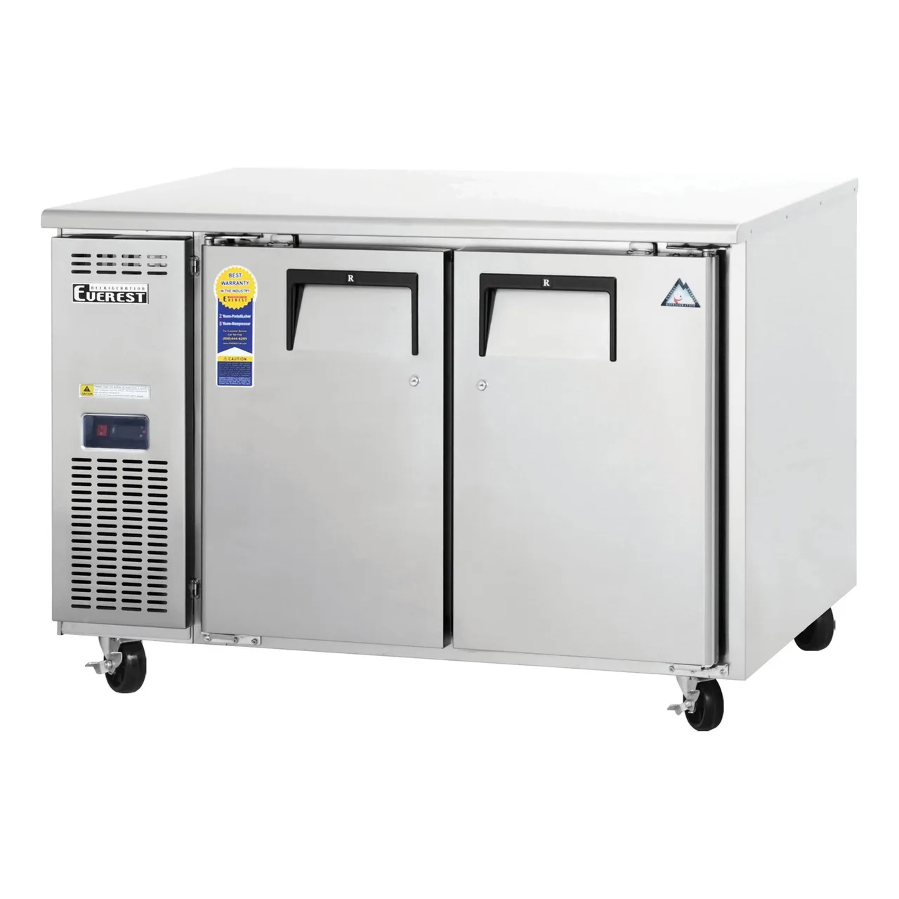 Everest ETF2-24 47″ 2-Section Undercounter/Worktop Freezer w/ 2 Doors, 9 cu. ft.