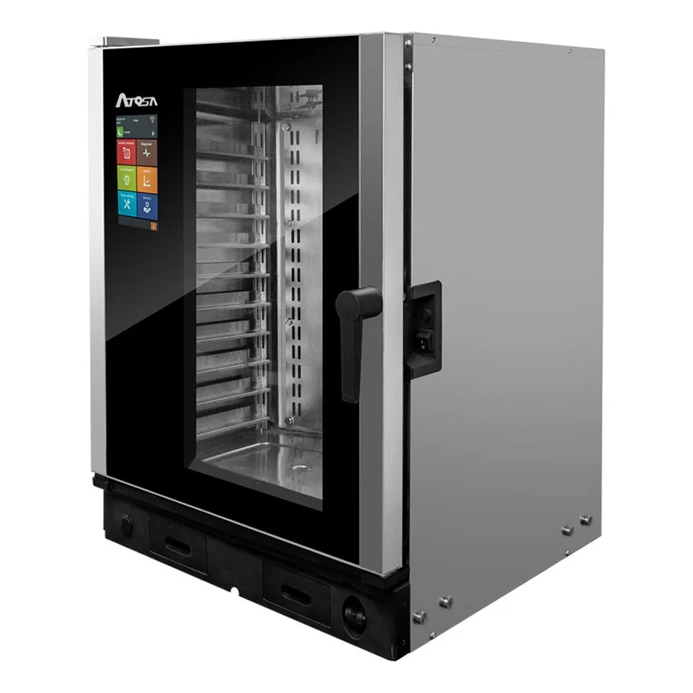 Atosa USA AEC-1021 E Full Size Smart Touch Electric Combi Oven w/ (10) Pans, 208/240v