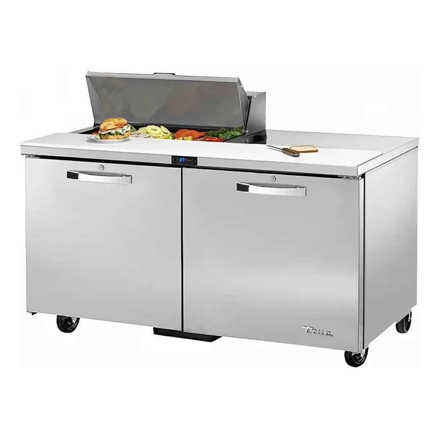 True TSSU-60-08-HC~SPEC3 60″ Spec Series® Sandwich/Salad Prep Table w/ Refrigerated Base, 115v