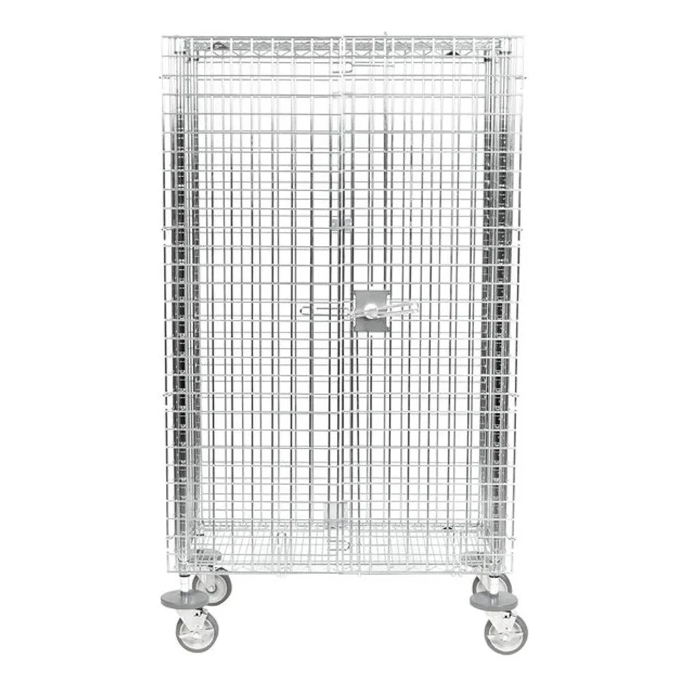 Metro SEC33EC Chrome Mobile Super Erecta Shelf Mobile Security Cabinet, 40 3/4" x 21 1/2" x 68 1/2"