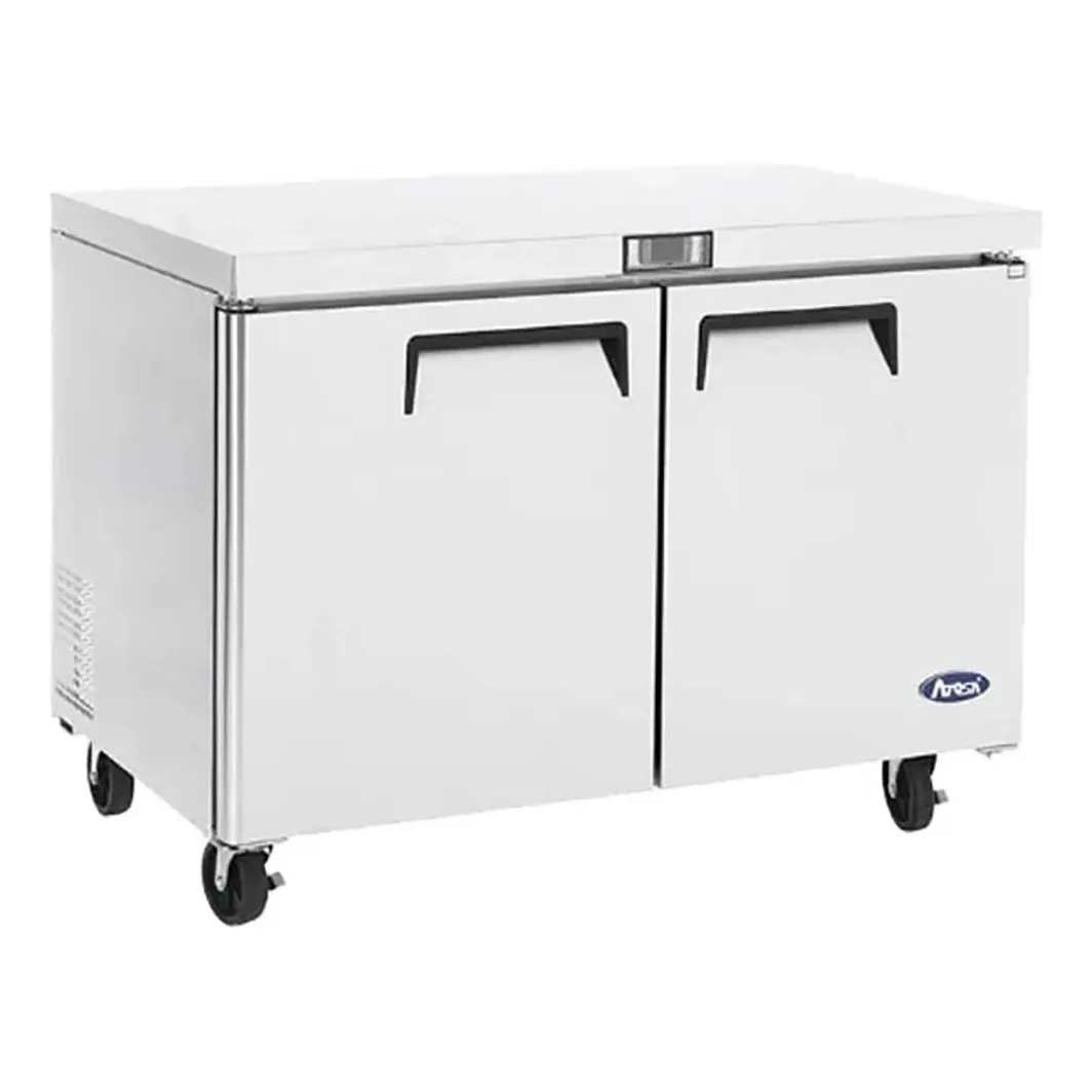 Atosa USA MGF36FGR 36" Two Solid Door Undercounter Freezer, 8.7 cu. ft.
