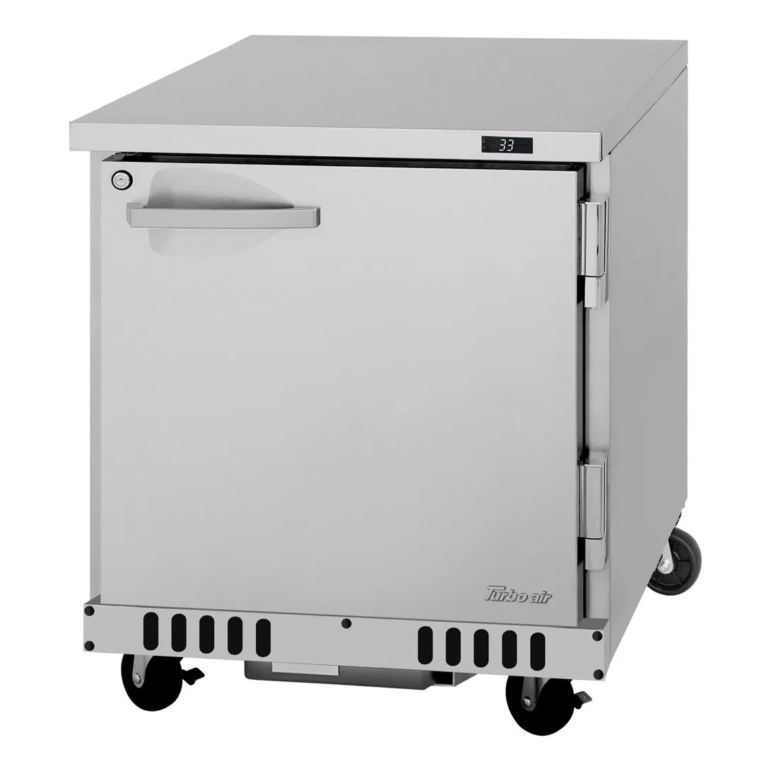 Turbo Air PUR-28-FB-N 28″ 1-Section Undercounter Refrigerator w/ 1 Door, 6.5 cu. ft.