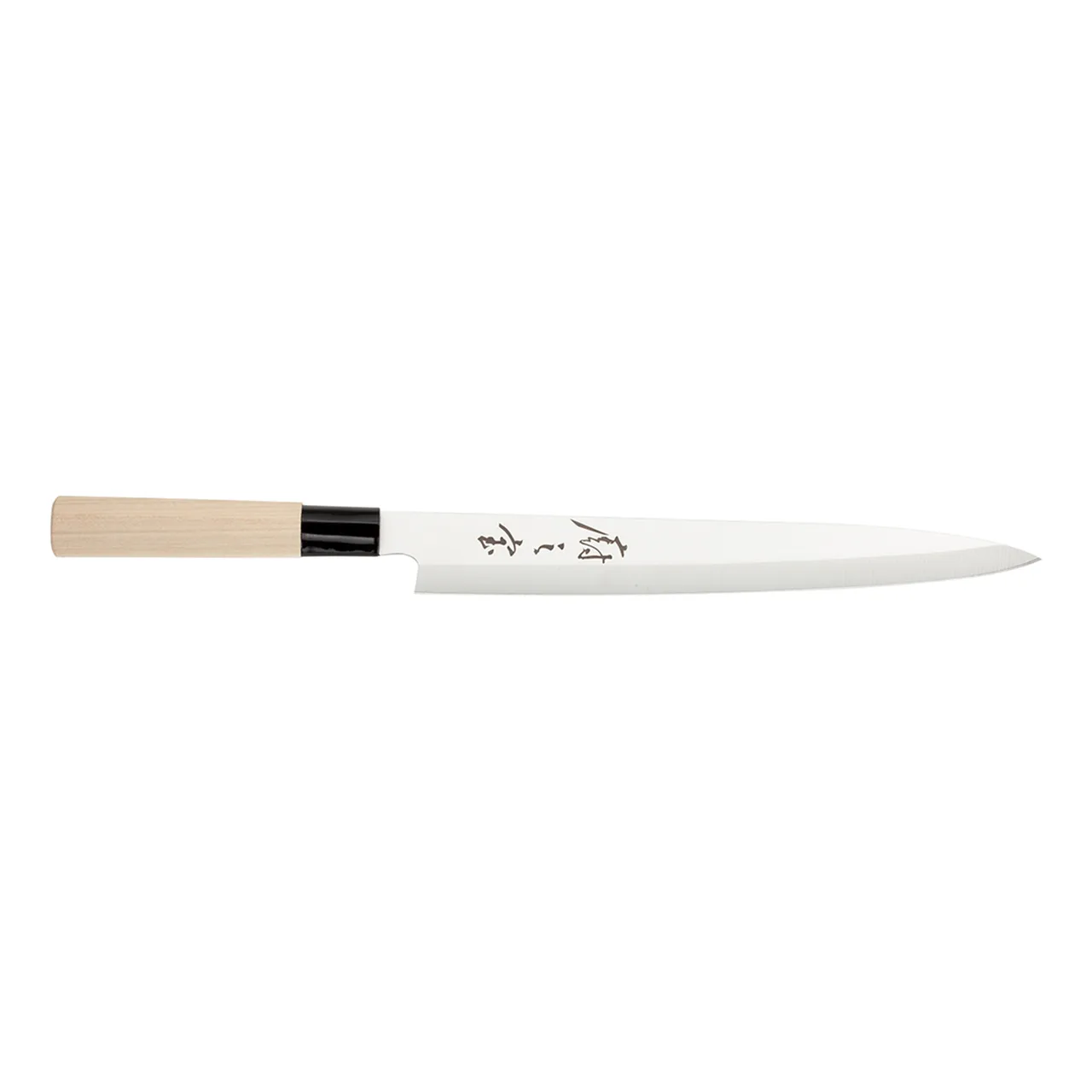 Mercer M24010 - Sashimi Knife, 10" Stamped Blade, High Carbon Steel, Wood Handle, Smooth Edge