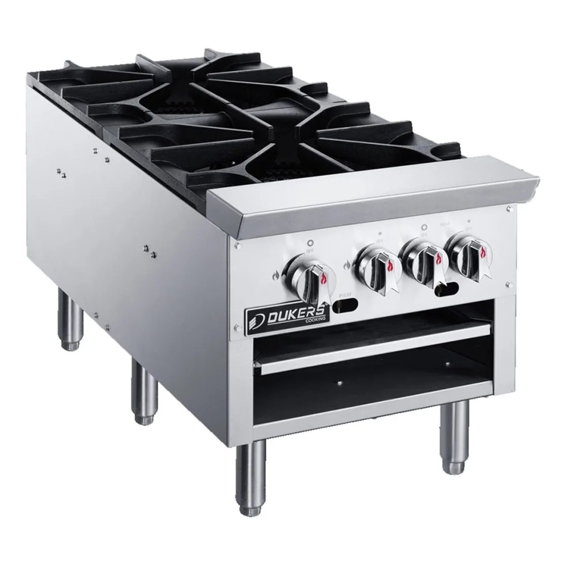 Dukers DCSPB2 2 Burner Stock Pot Range, Convertible