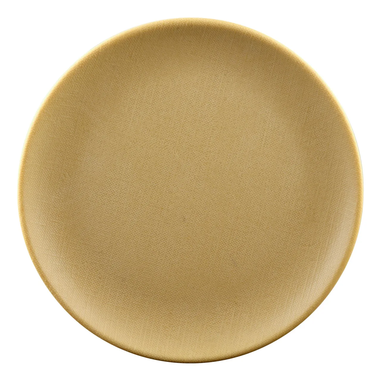 GET ECO66R-RT Plate, 6" Dia. x 5/8"H, Round Tan, Rolled Edge, BPA‑Free 50% Melamine/50% Bamboo