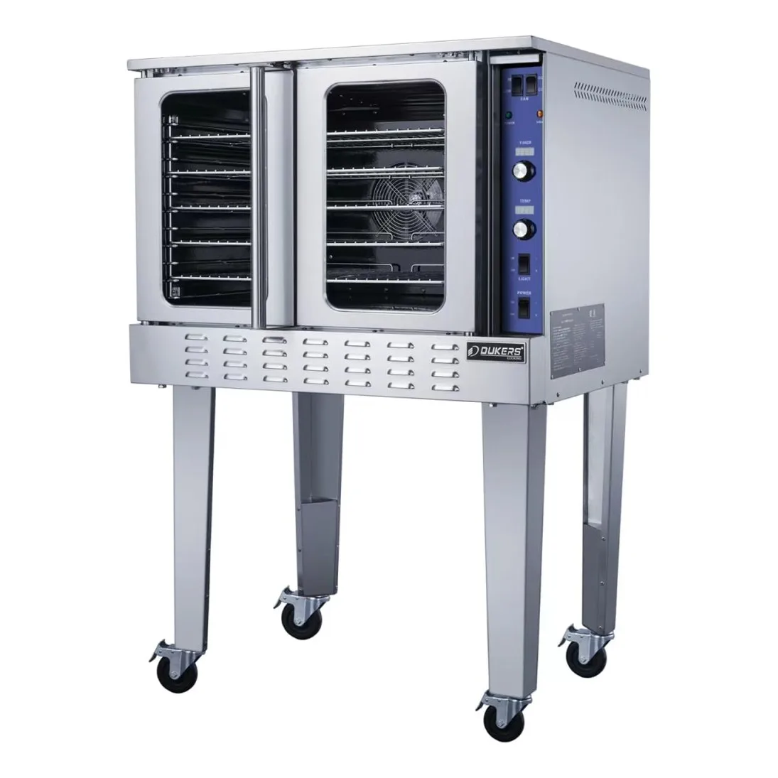 Dukers DCCOG1 Single Full Size Convertible Gas Convection Oven - 54,000 BTU