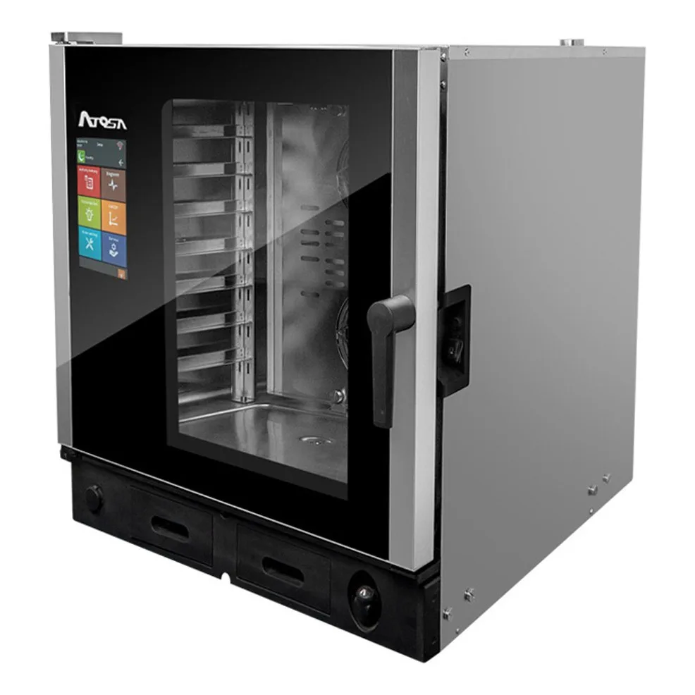 Atosa USA AEC-0711 E Half Size Smart Touch Electric Combi Oven w/ (7) Pans, 208/240v