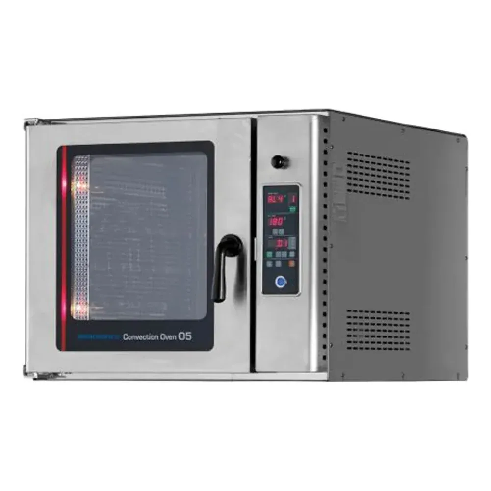 Turbo Air RBCO-N1U Single Deck Full Size Electric Convection Oven with Programmable Controls