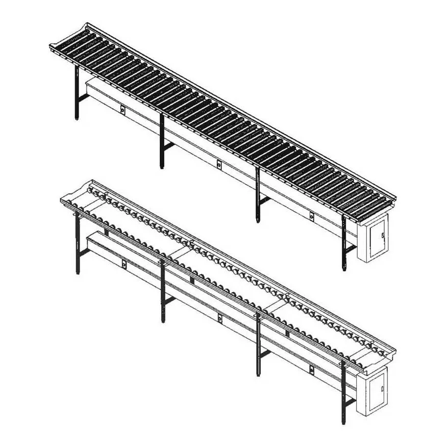 Piper Products ESC-46 Stainless Steel Tray Make-Up Conveyor w/ Top Mount for 46" Elite Unit 