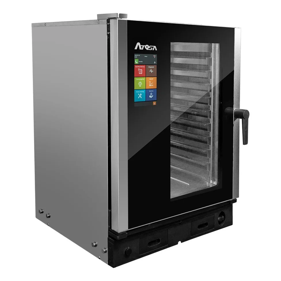 Atosa USA AEC-1021 E Full Size Smart Touch Electric Combi Oven w/ (10) Pans, 208/240v