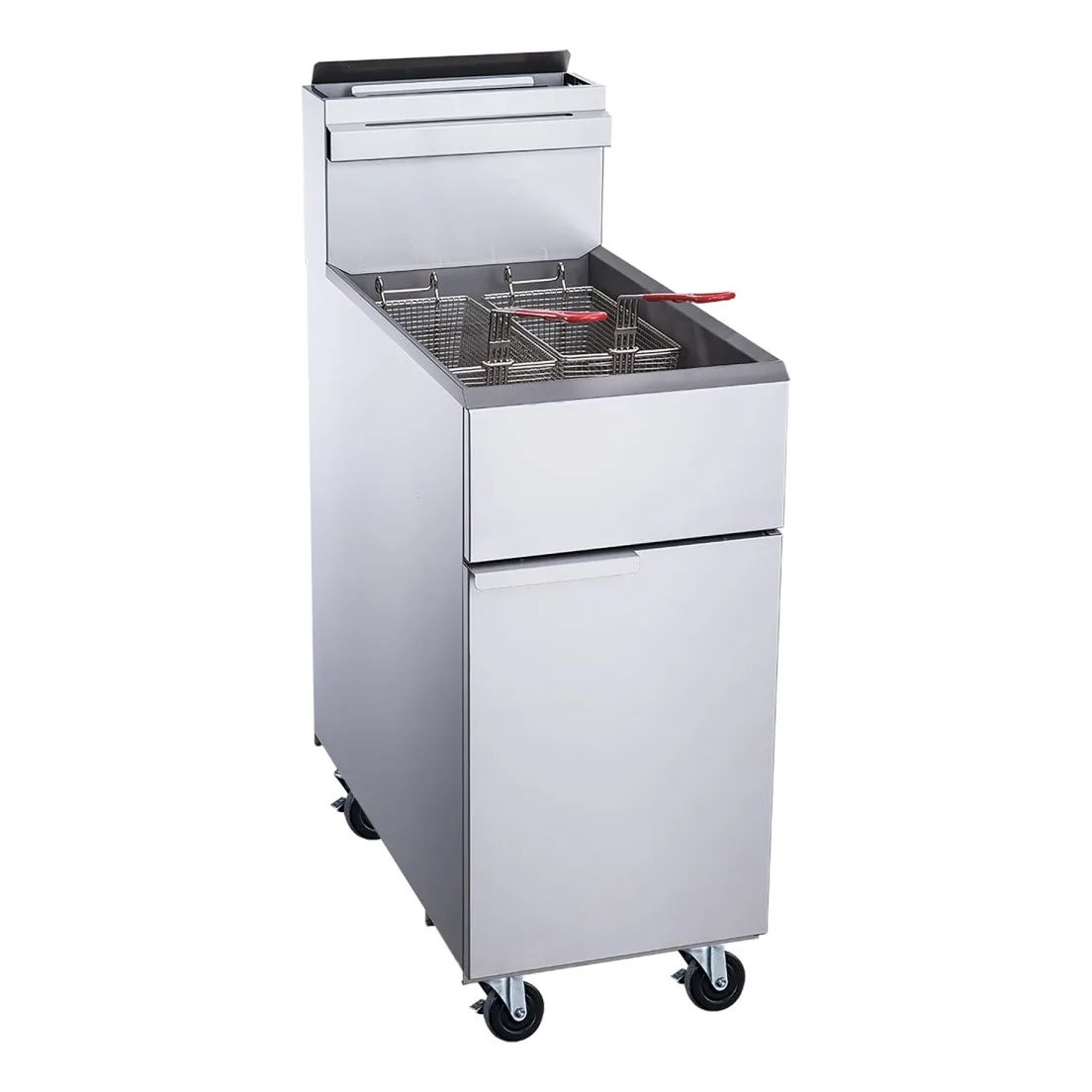 Dukers DCF3-LPG Gas Fryer - (1) 40 lb Vat, Floor Model, Liquid Propane