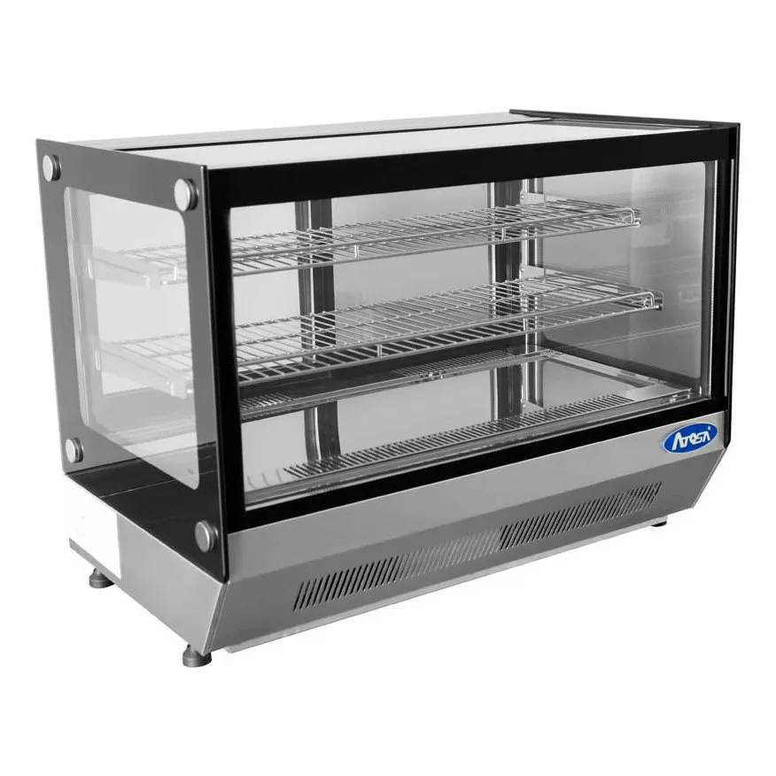 Atosa USA CRDS-56 35" Full Service Countertop Refrigerated Display Case, 2 Shelves
