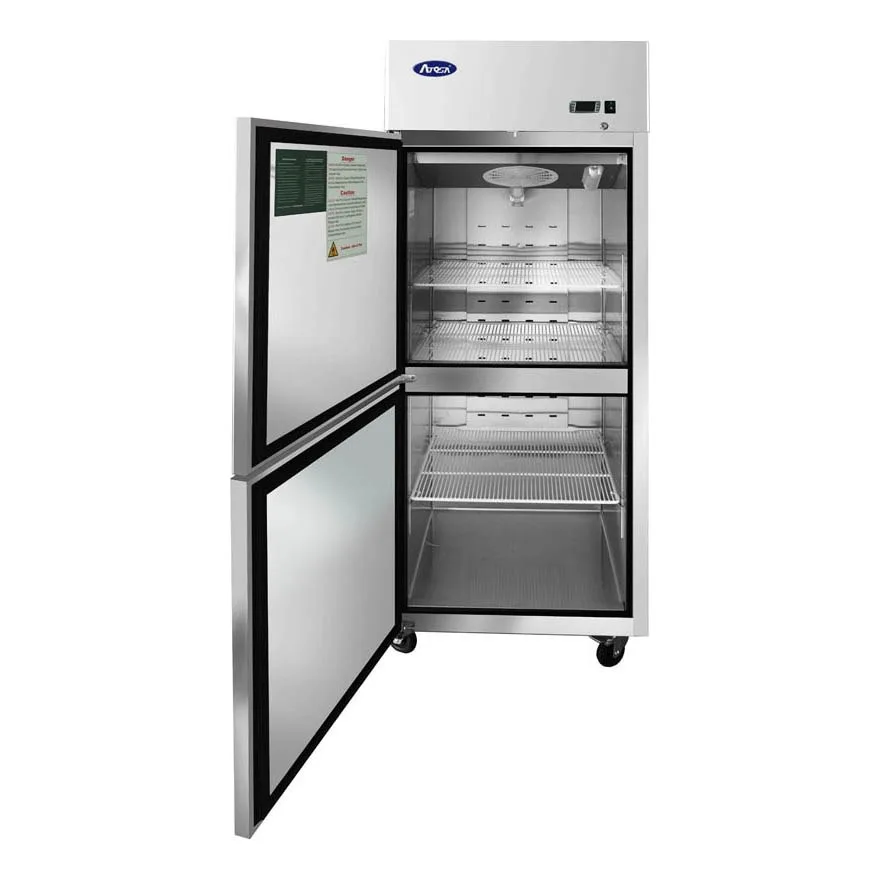 Atosa USA MBF8010GRL 28" Two Half Door Reach-In Refrigerator, Left-Hinged, 21.4 cu. ft.