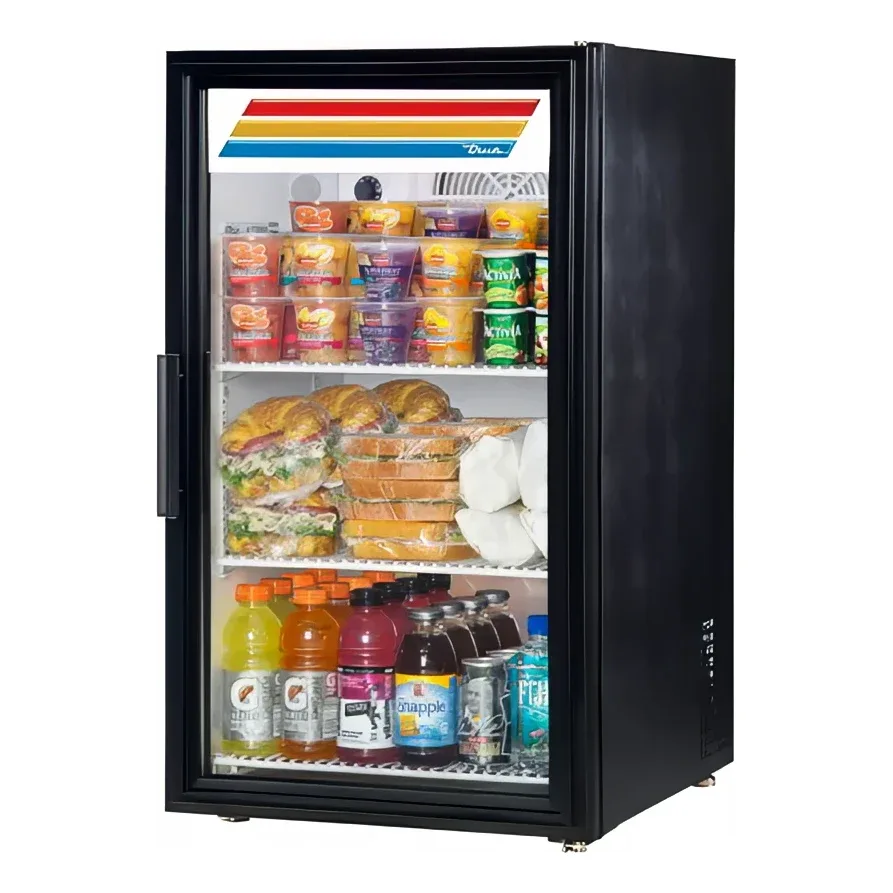 True GDM-06-34-HC~TSL01 20″ Countertop Refrigerator w/ Front Access – Swing Door, Black, 115v