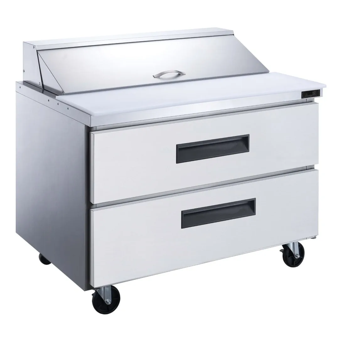 Dukers DSP36-10-S2 36" Sandwich/Salad Prep Table w/ Refrigerated Base, 115v