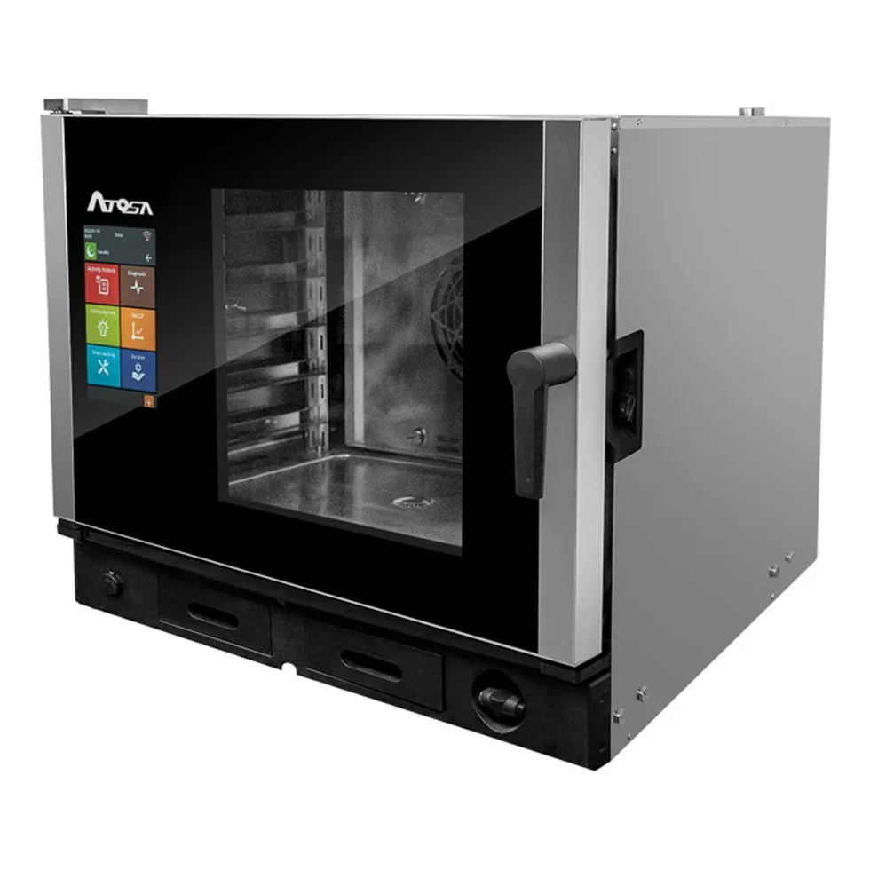 Atosa USA AEC-0511 E Half Size Smart Touch Electric Combi Oven w/ (5) Pans, 208/240v