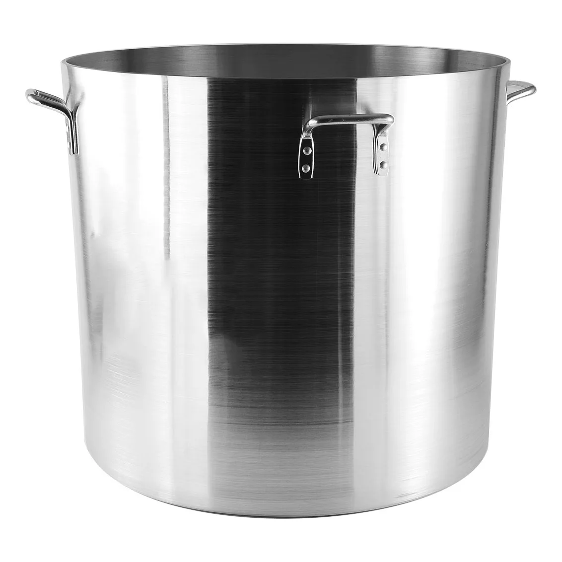 CAC China A2SP-6-140H Stock Pot - 140 Qt, 4 Handles, 6mm Heavy Duty Aluminum NSF Certified, No Cover