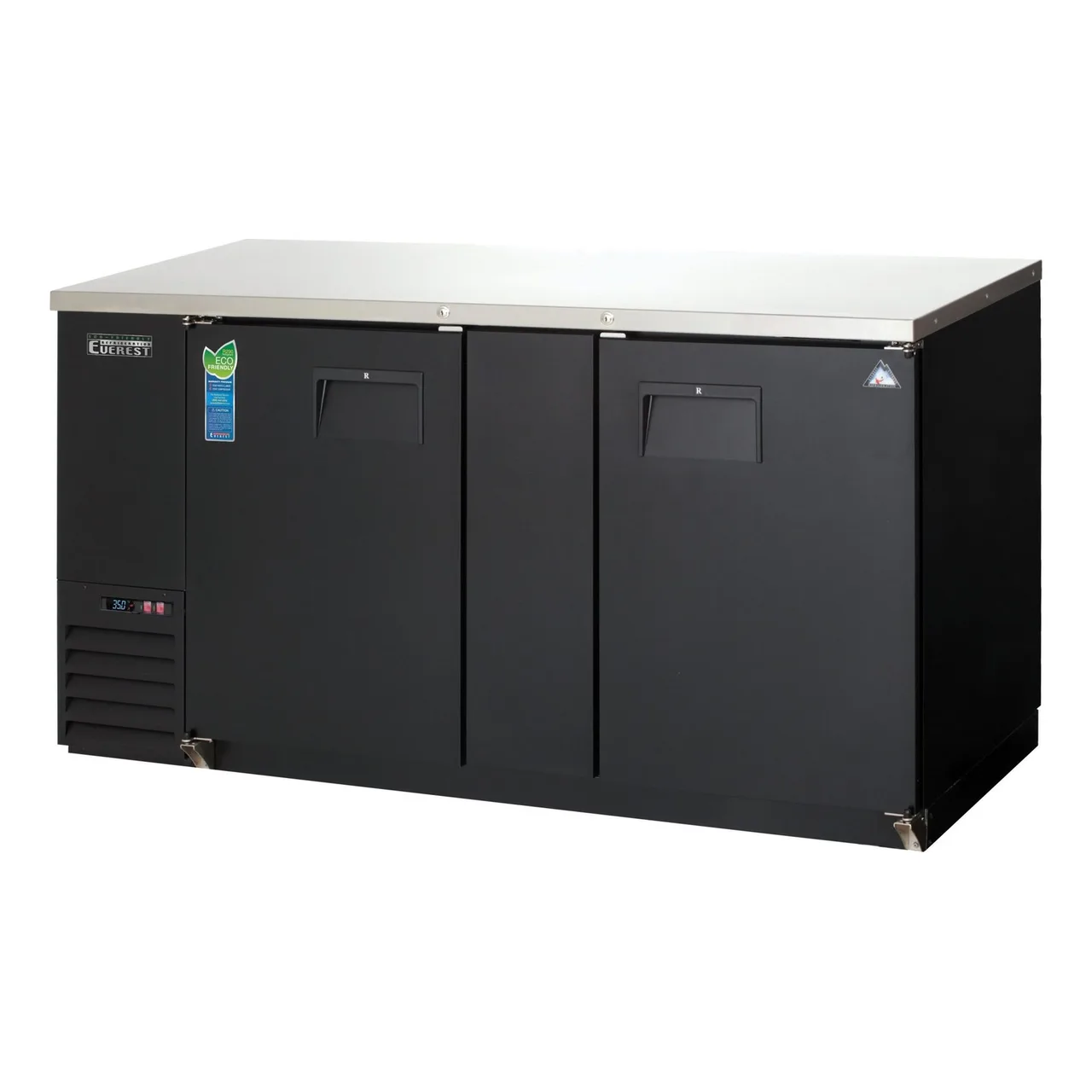 Everest EBB69-24 68″ Two Section Back Bar Cooler with Solid Door, 20.0 cu. ft.