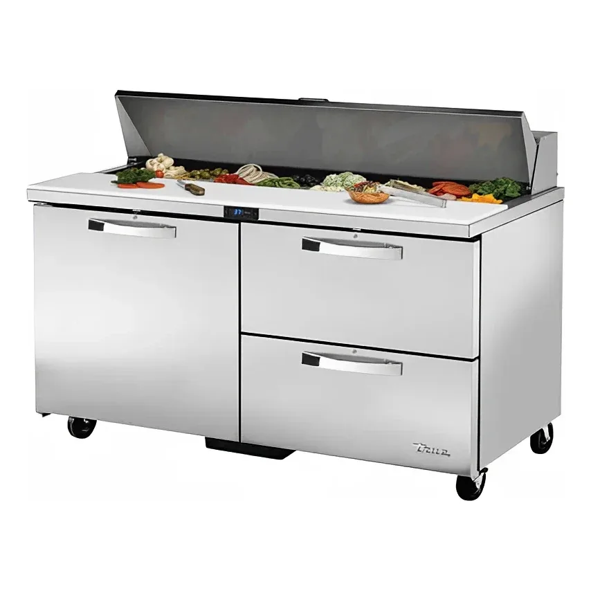 True TSSU-60-16D-2-HC~SPEC3 60″ Spec Series® Sandwich/Salad Prep Table w/ Refrigerated Base, 115v