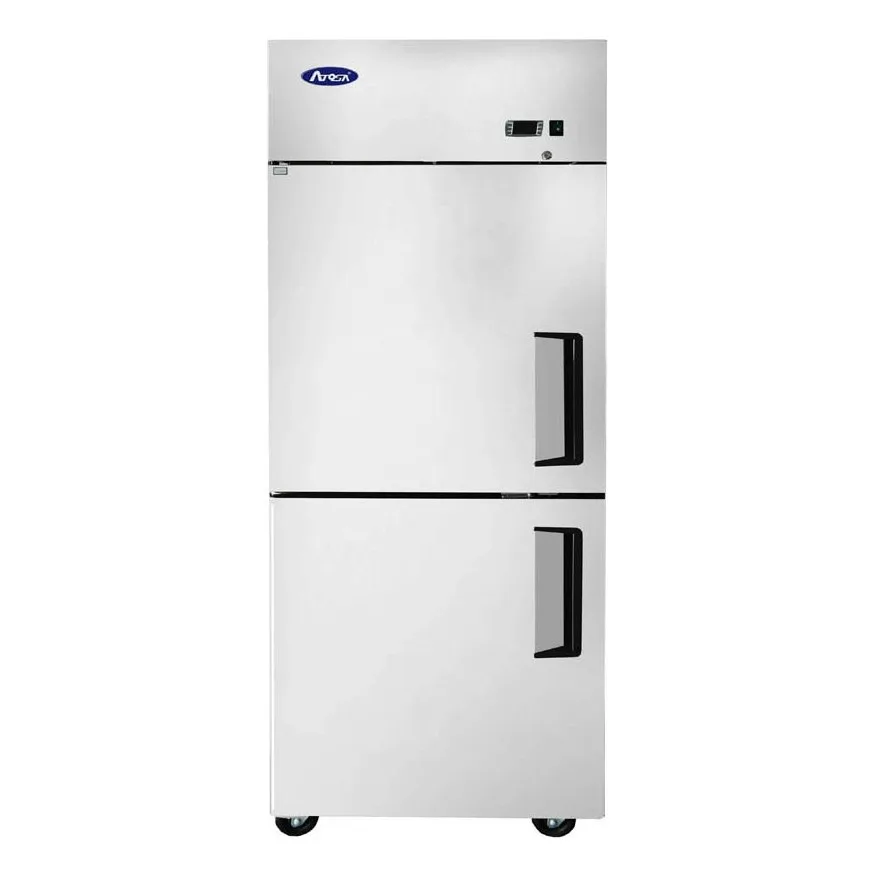 Atosa USA MBF8010GRL 28" Two Half Door Reach-In Refrigerator, Left-Hinged, 21.4 cu. ft.