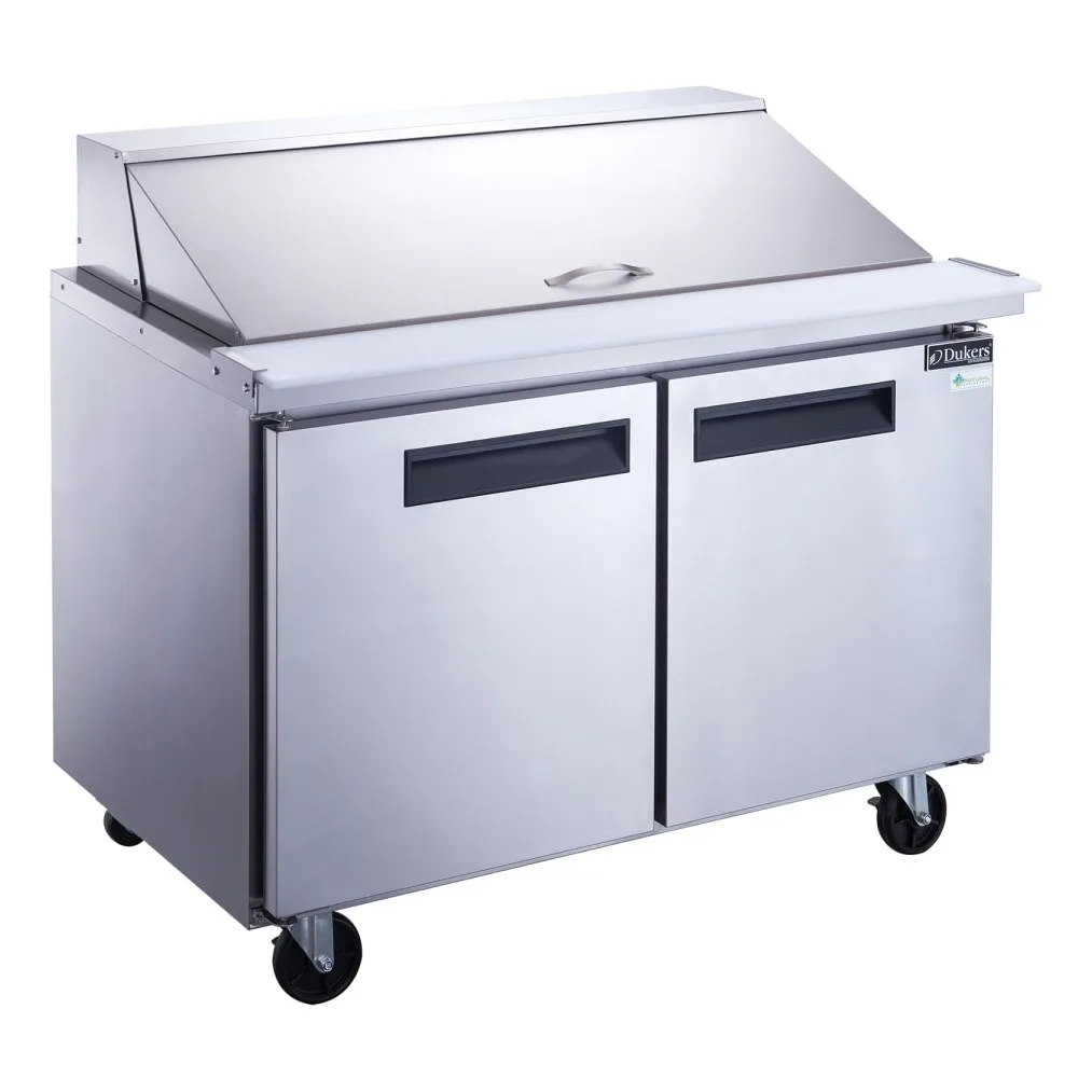 Dukers DSP48-18M-S2 48 1/4" Sandwich/Salad Prep Table w/ Refrigerated Base, 115v